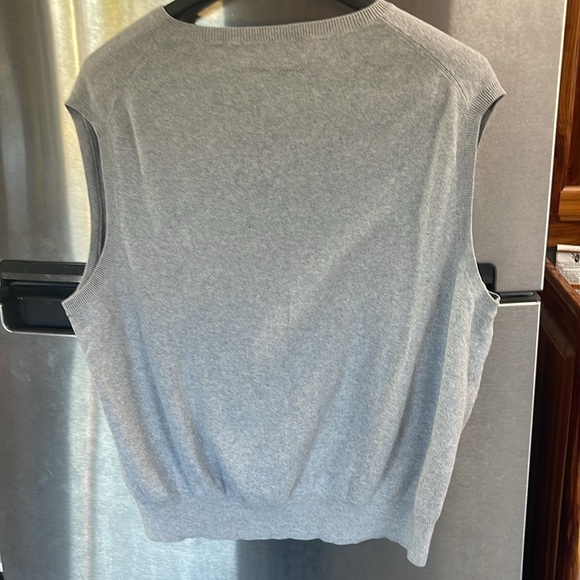 100% PIMA COTTON Ralph Lauren Polo Men’s Size L, SLEEVELESS Sweater‎ Vest gray - Picture 2 of 11